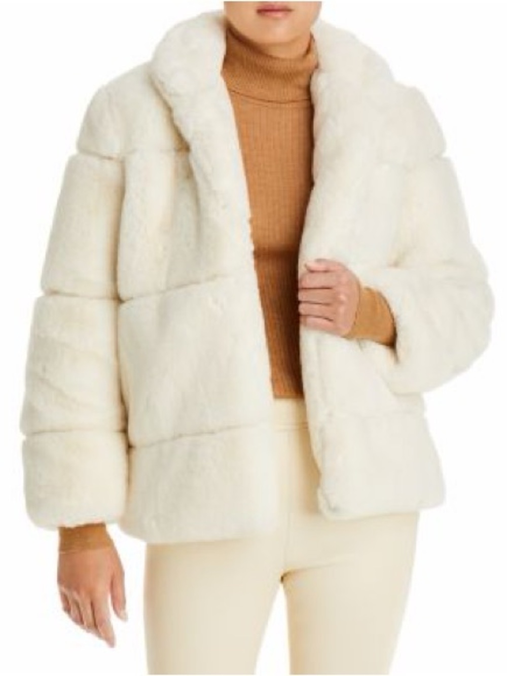 APPARIS Skylar faux fur coat - cream